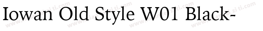 Iowan Old Style W01 Black字体转换